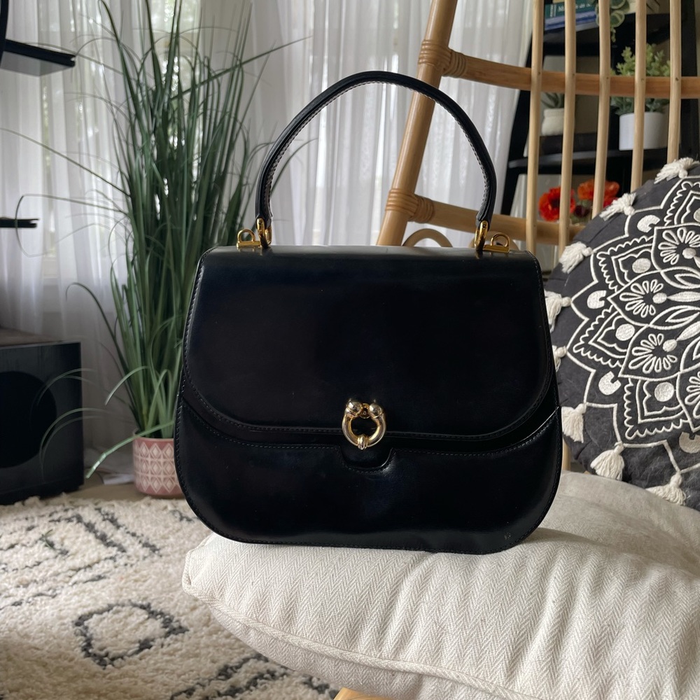 Gucci leather handle bag - vintage